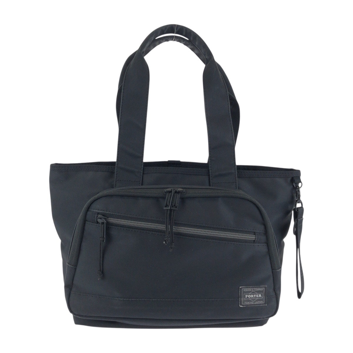 PORTER ポーター フロント ブラック 黒 ナイロン トートバッグ ハンドバッグ 602281 【中古】
