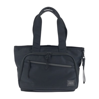 PORTER ポーター フロント ブラック 黒 ナイロン トートバッグ ハンドバッグ 602281 【中古】