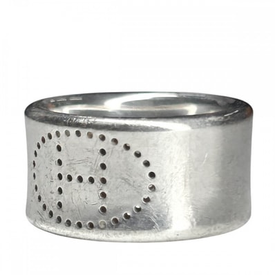 HERMES エルメス 指輪 エクリプスリュバン リング アクセサリー ジュエリー 小物 52サイズ シルバー925 約11.5号 シルバー レディース 約12.9g【中古品】