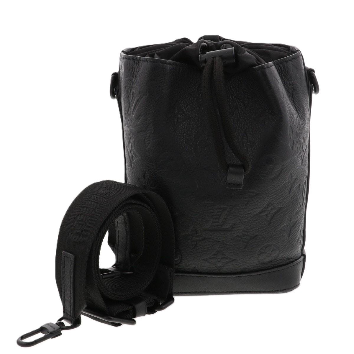 【値下げ】LOUIS VUITTON ルイ・ヴィトン ノエ スリング モノグラム シャドウ ショルダーバッグ M82248 モノグラムシャドウ ブラック  メンズ【中古】