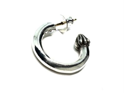 Chrome Hearts Hoop Plain Earrings "Silver"