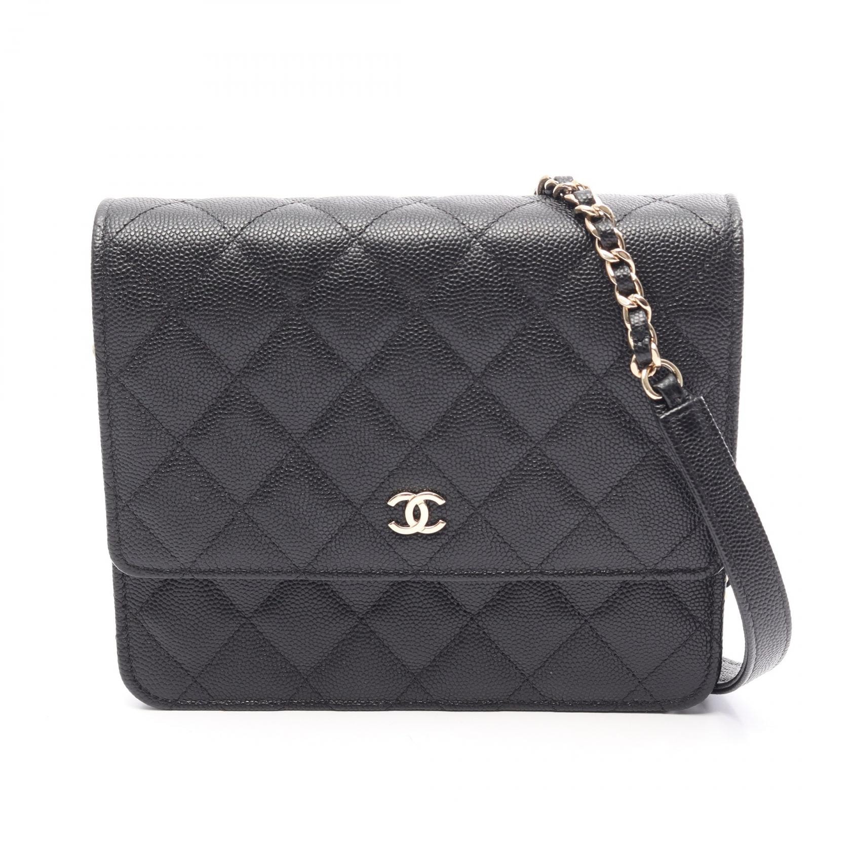 シャネル CHANEL マトラッセ ショルダーバッグ バッグ キャビアスキン(グレインドカーフ) レディース ブラック系 【中古】