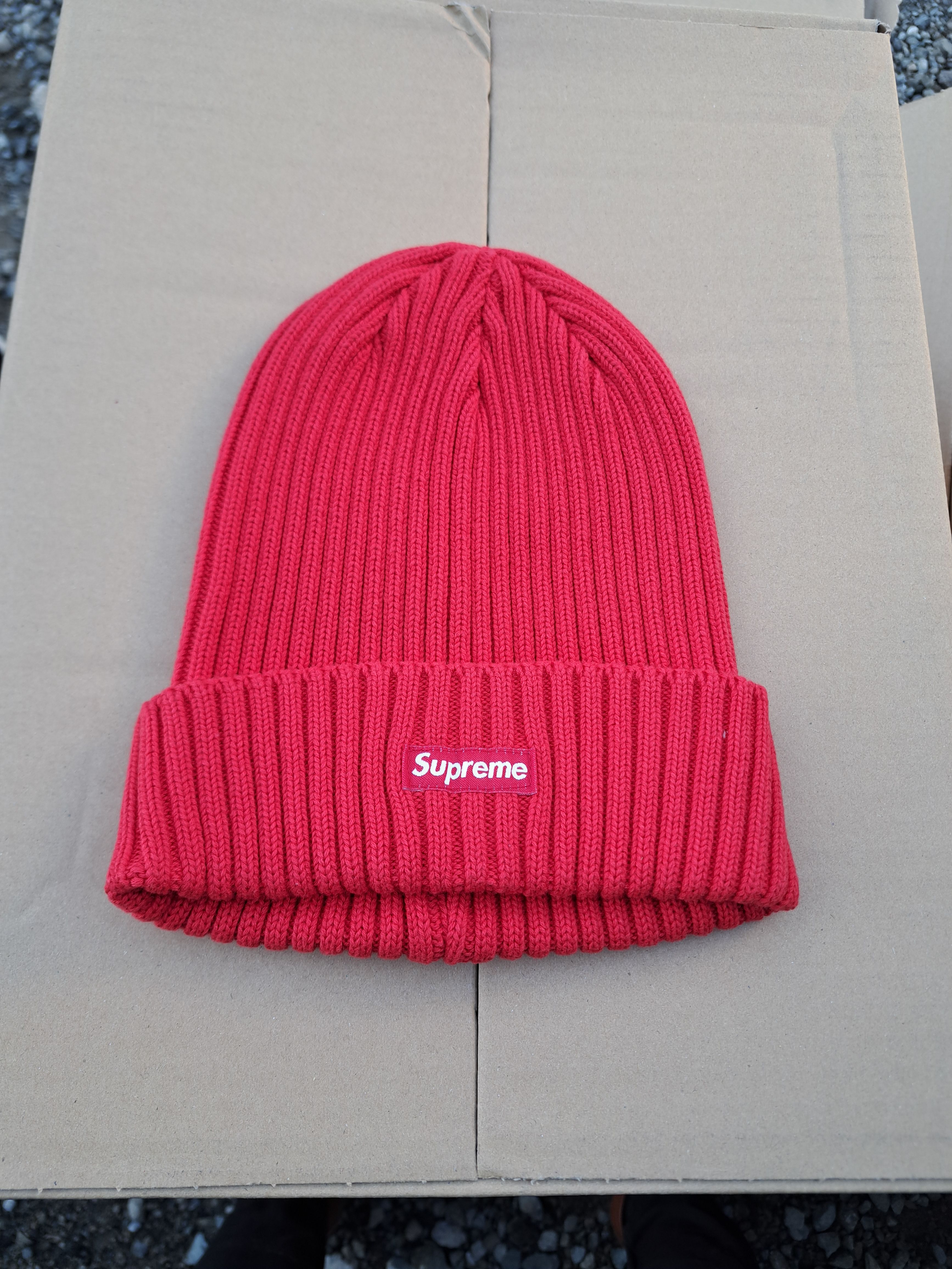 Supreme SS21 Overdyed Beanie "Red"(21SS)