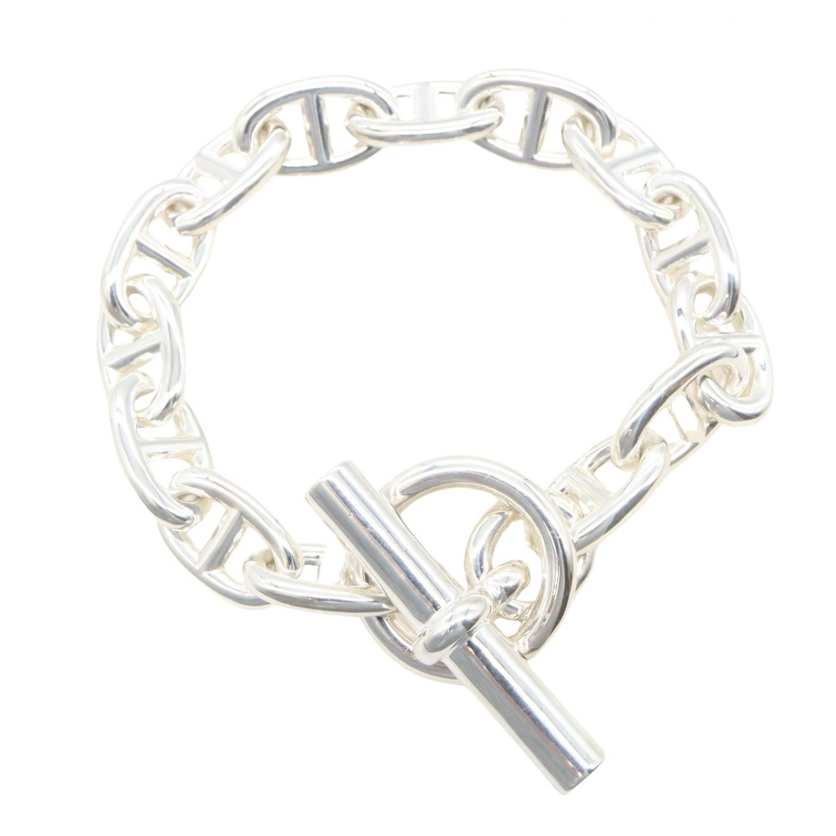 エルメス HERMES シェーヌダンクル MM 14コマ ブレスレット アクセサリー シルバー925 レディース シルバー系 【中古】