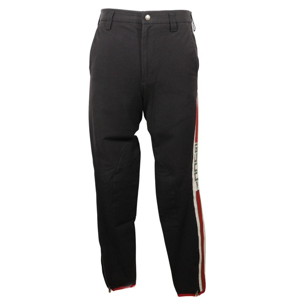 グッチ サイドライン ギャバジン ストレッチパンツ 18SS 495695 メン