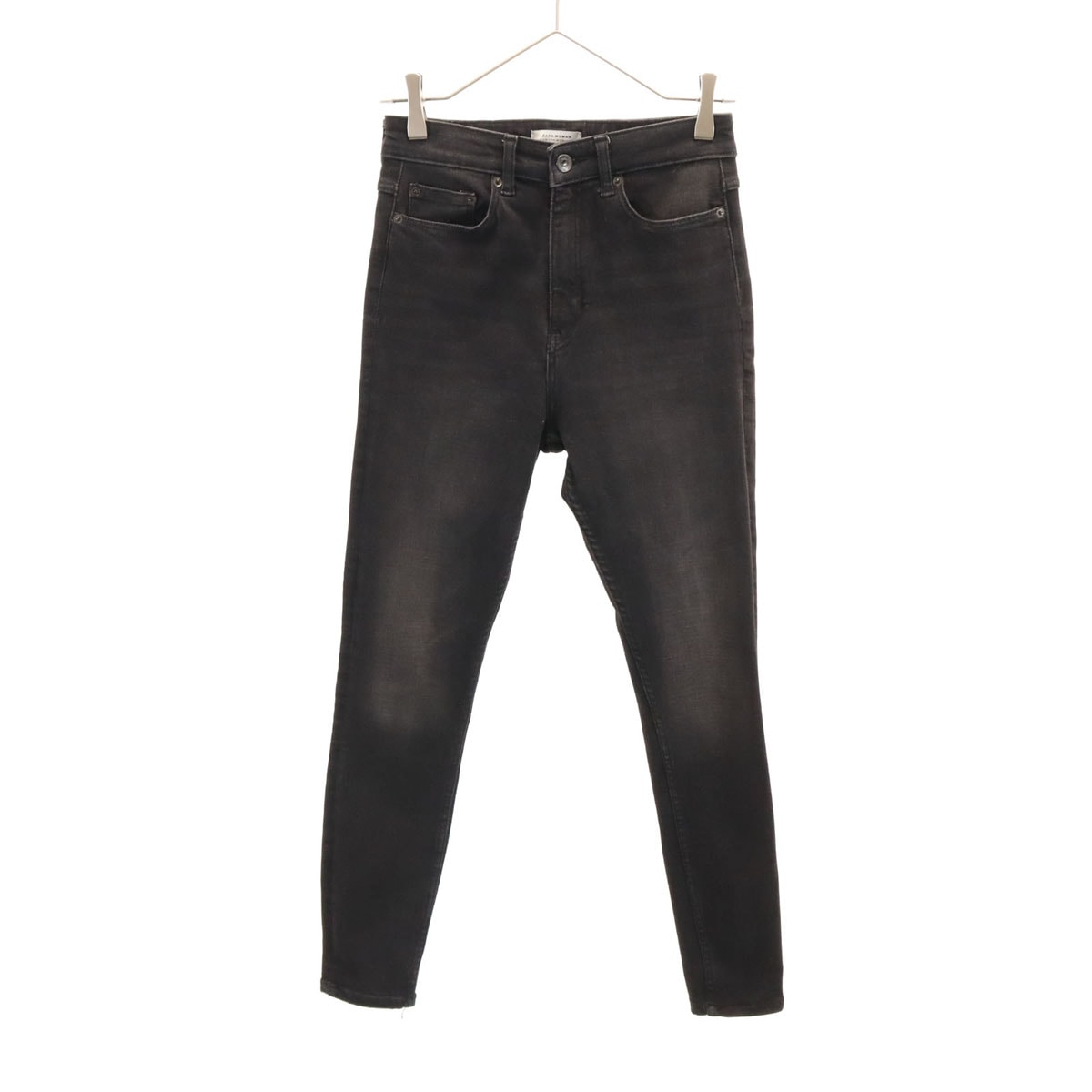 ZARA WOMAN ザラウーマン スキニーデニムパンツ 36 ブラック ジーンズ ストレッチ