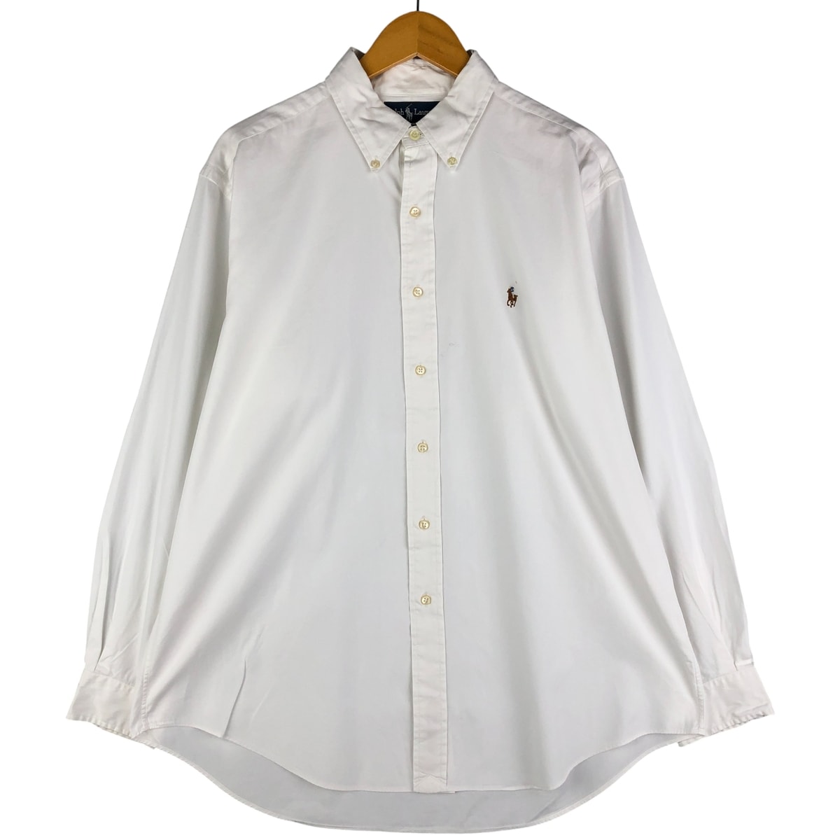 古着 ラルフローレン Ralph Lauren YARMOUTH 長袖 ボタンダウンシャツ メンズL相当/eaa602616