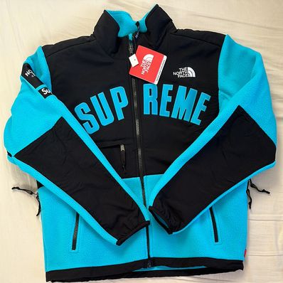 Supreme x The North Face Arc Logo Denali Fleece Jacket "Blue"
