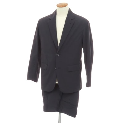 【中古】ビーミング ライフストア バイ ビームス B:MING LIFE STORE by BEAMS ストレッチ ナイロン セットアップ ダークネイビー【サイズ上M/下L】【メンズ】
