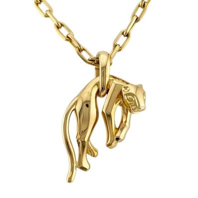 カルティエ パンテール ネックレス 18金 K18イエローゴールド レディース CARTIER 中古