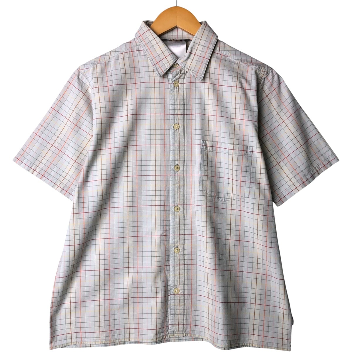 古着 カーハート Carhartt チェック柄 半袖 ワークシャツ ボックスシャツ メンズM相当/eaa576945