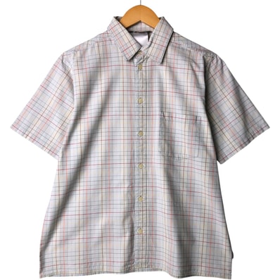 古着 カーハート Carhartt チェック柄 半袖 ワークシャツ ボックスシャツ メンズM相当/eaa576945