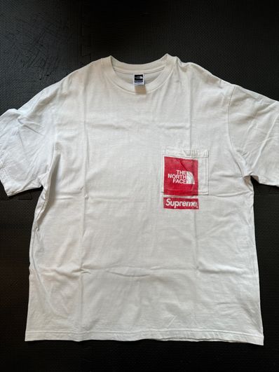 Supreme x The North Face Printed Pocket Tee "White"
