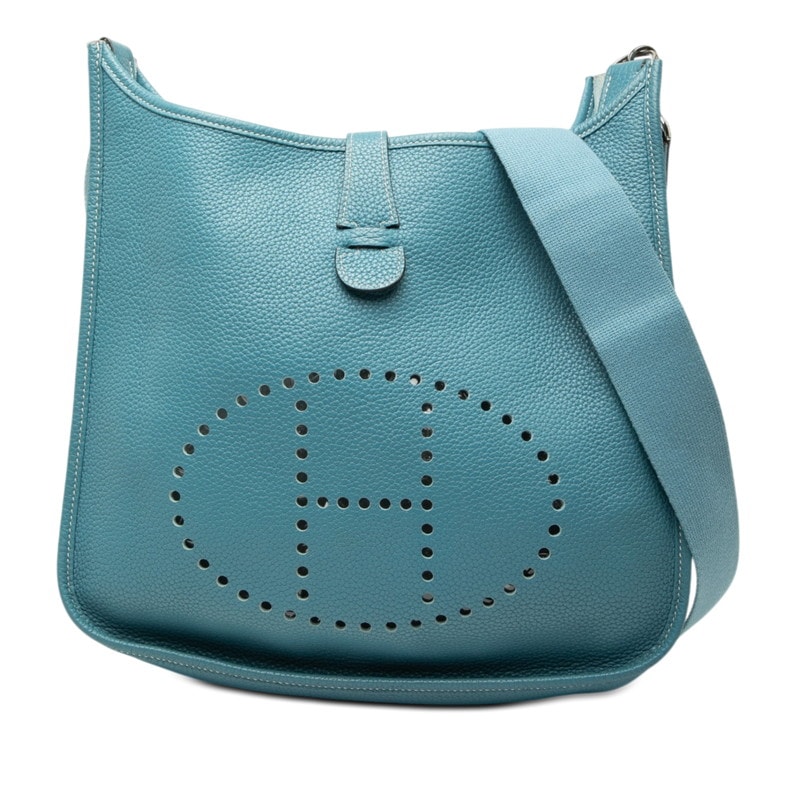 エルメス エブリン3 GM 斜め掛け ショルダーバッグ ブルージーン シルバー金具 トリヨンクレマンス レディース HERMES 【中古】