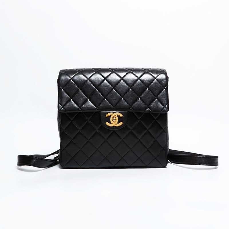 シャネル CHANEL 3番台 1994-1996 ラムスキン マトラッセ リュック・デイパック【中古】