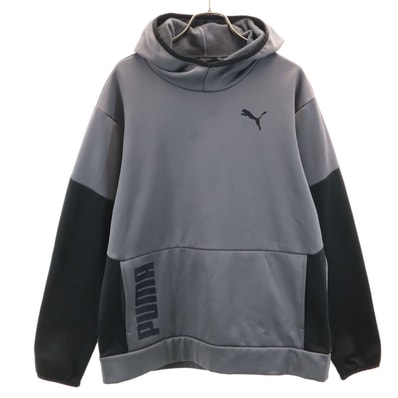 PUMA プーマ トレーニング 長袖 パーカー M グレー系 プルオーバー 裏起毛