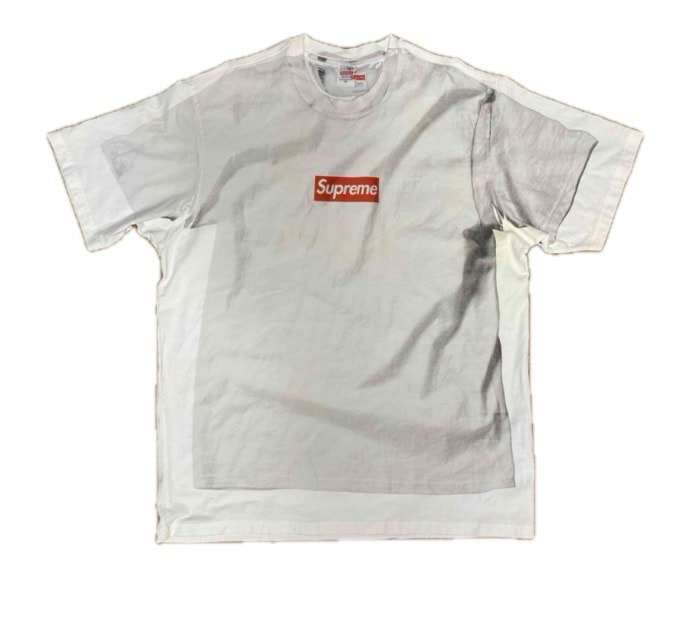 Supreme x MM6 Maison Margiela Box Logo Tee "White"