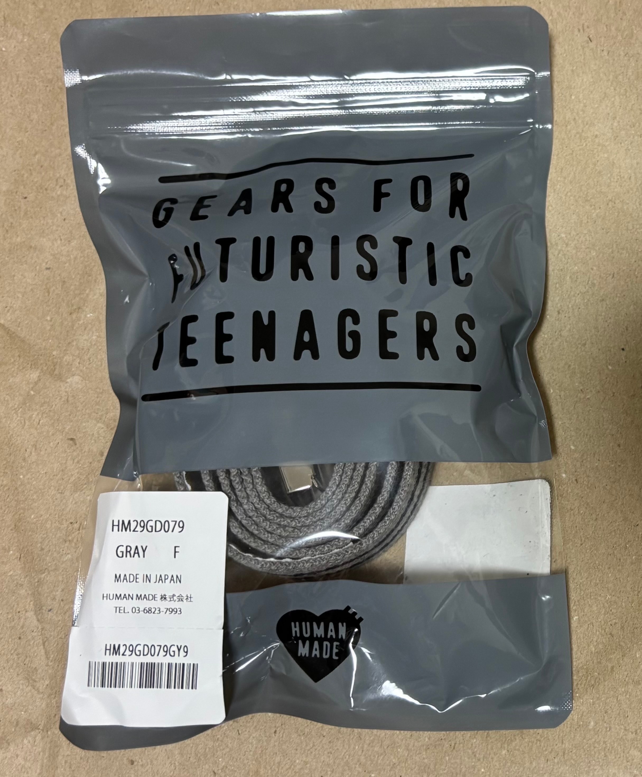 HUMAN MADE Web Belt "Gray"