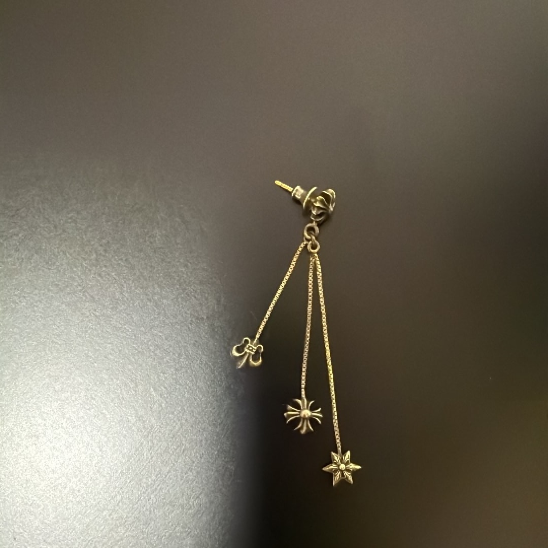 Chrome HEarts Jojo with 3 Charm Earrings (for right ear) "Silver"