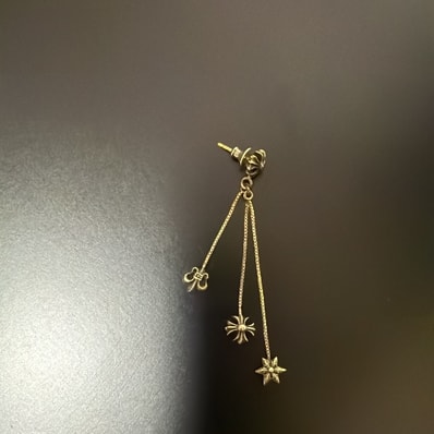 Chrome HEarts Jojo with 3 Charm Earrings (for right ear) "Silver"