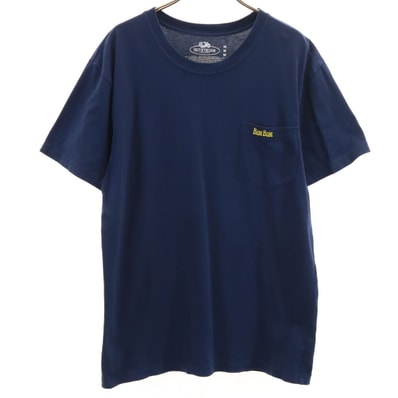FRUIT OF THE LOOM フルーツオブザルーム 半袖 Tシャツ M ネイビー BLUE BLUE ポケT