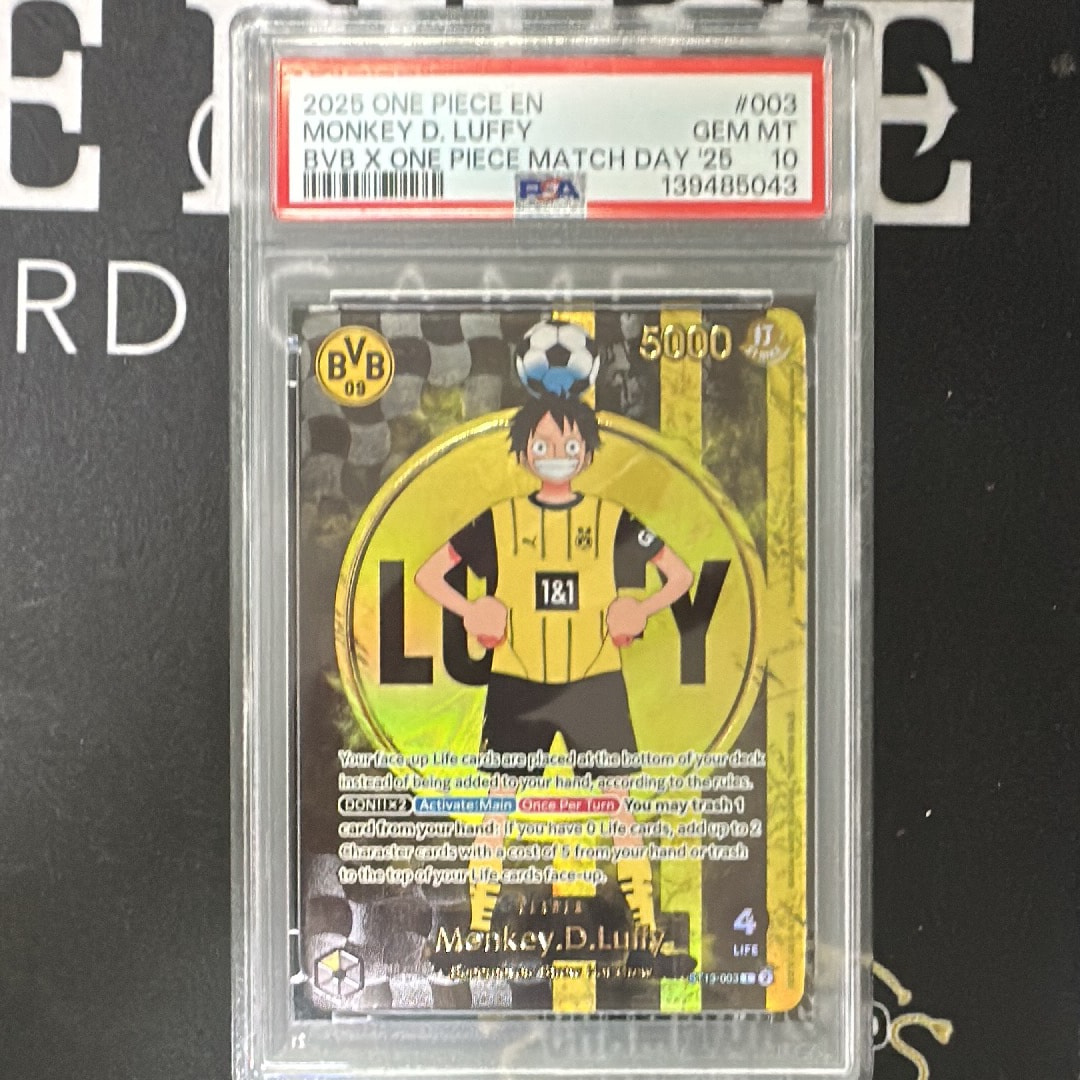 【英語版】　モンキー・D・ルフィ　ドルトムント PSA10鑑定済】モンキー・D・ルフィ(英語版/ドルトムント)《L》{ST13