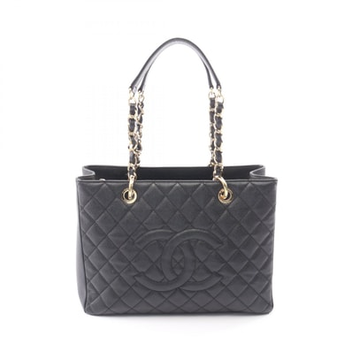 シャネル CHANEL マトラッセ グランドショッピング GST トートバッグ バッグ キャビアスキン(グレインドカーフ) レディース ブラック系 A50995 【中古】