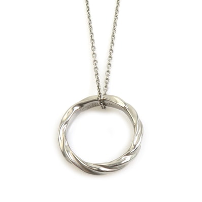 Maison Margiela Timeless Ring Necklace "Palladium"