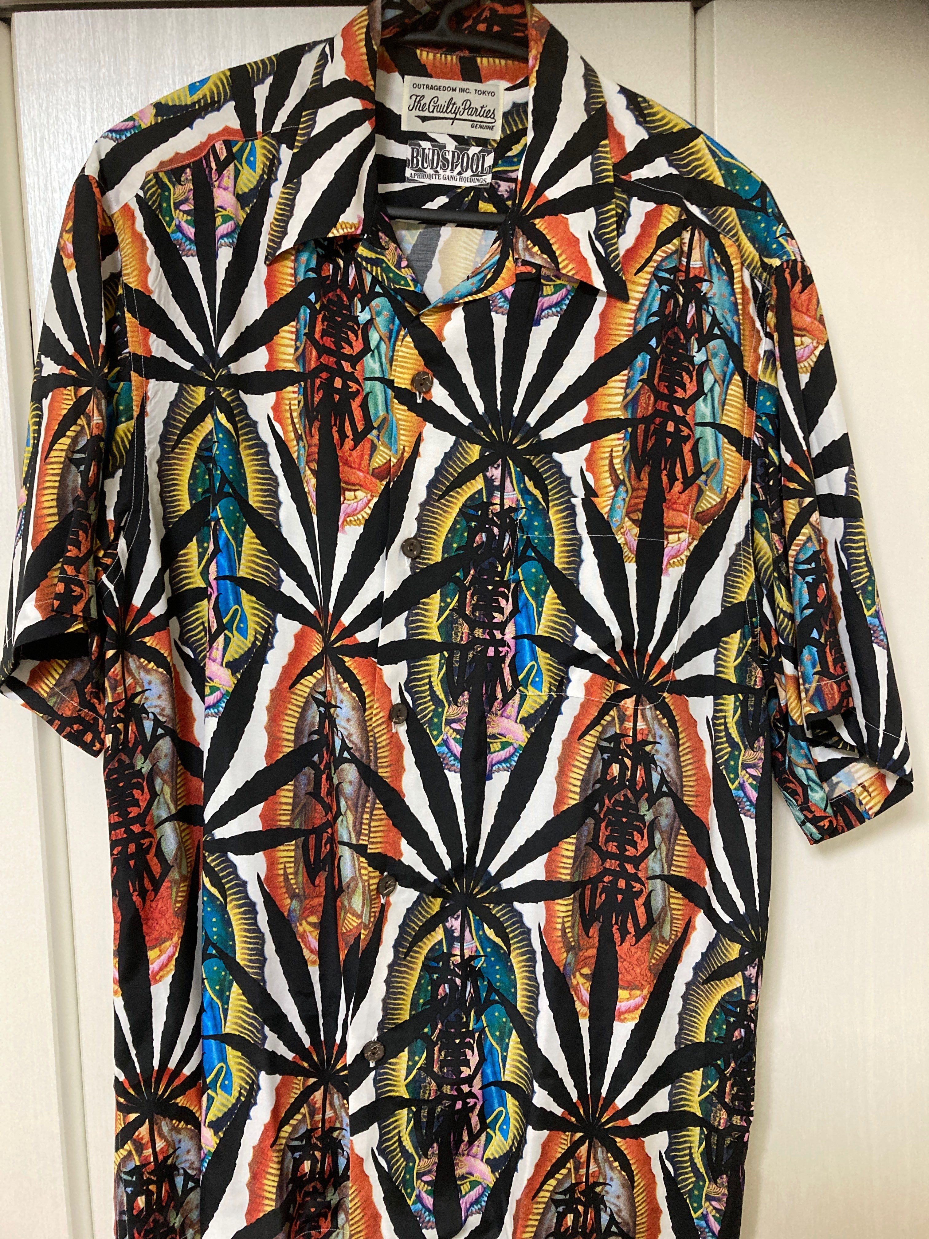 NAMEDARUMA X WACKO MARIA ALOHA SHIRT MARIJUANA "White"