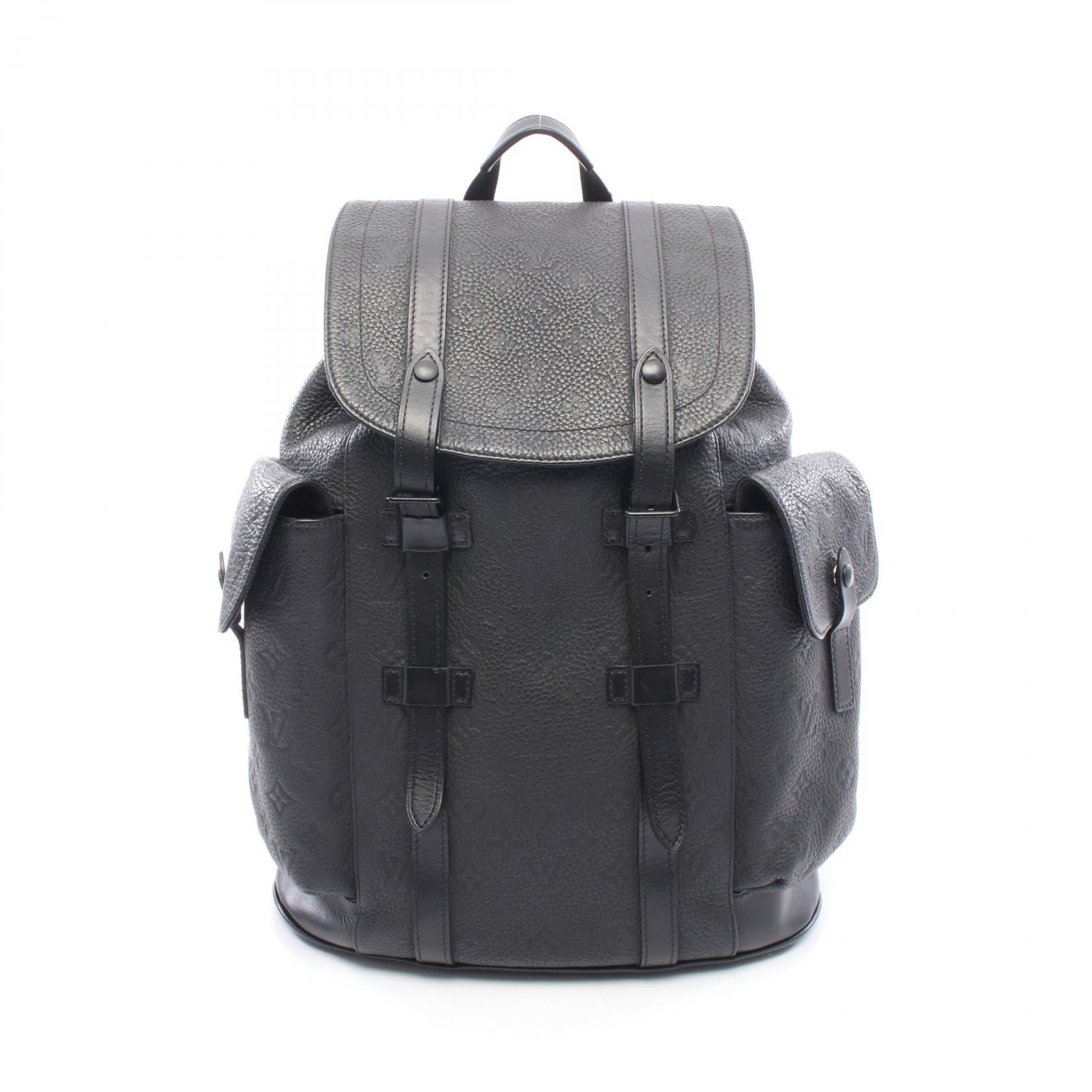 ルイ・ヴィトン LOUIS VUITTON クリストファーMM モノグラムトリヨン ノワール リュックサック バックパック バッグ レザー トリヨンレザー トリヨンレザー メンズ ブラック系 M55699 【中古】