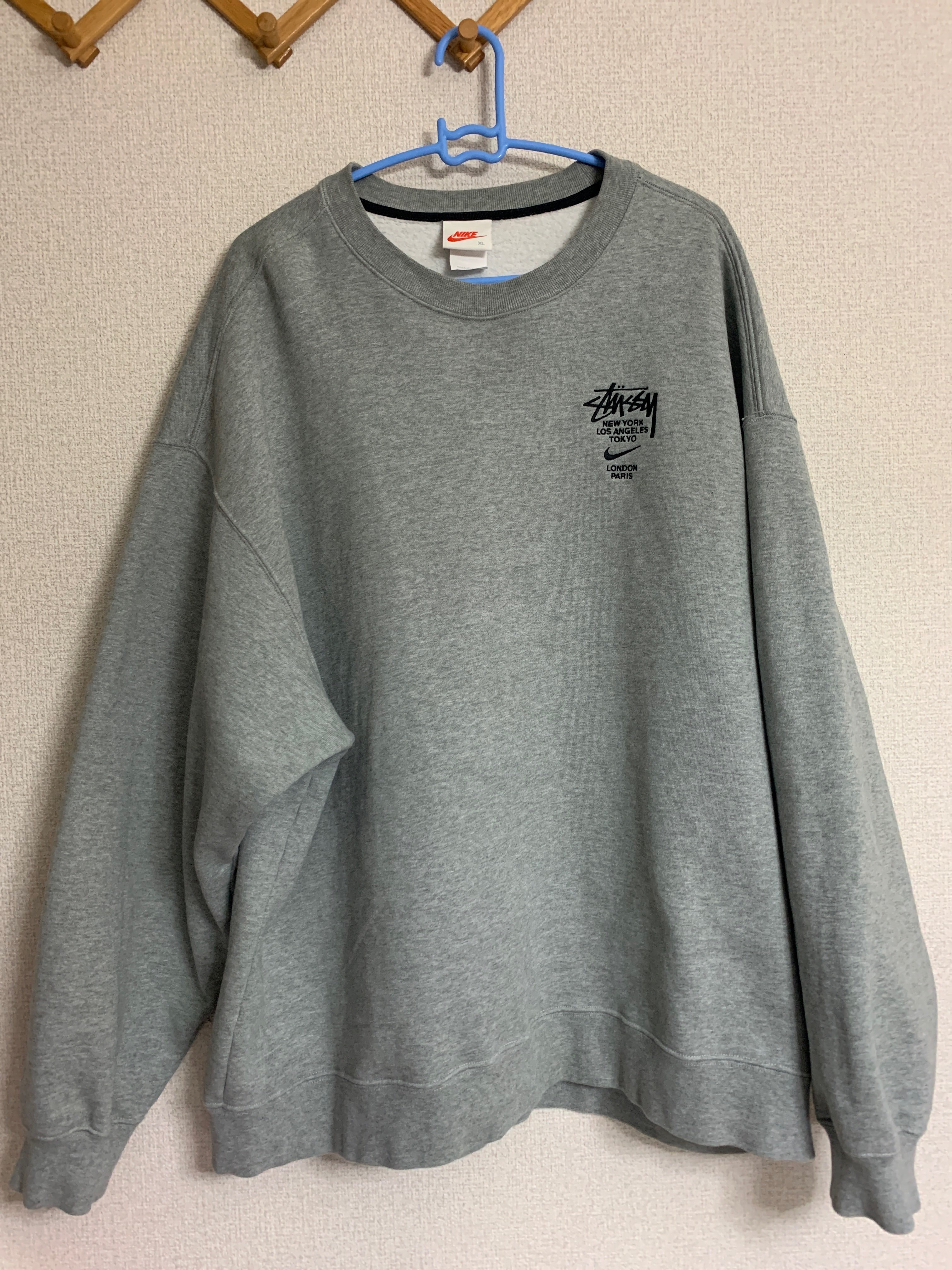 Nike x Stussy International Crewneck Sweatshirt (US Size) "Grey" DC4198-050