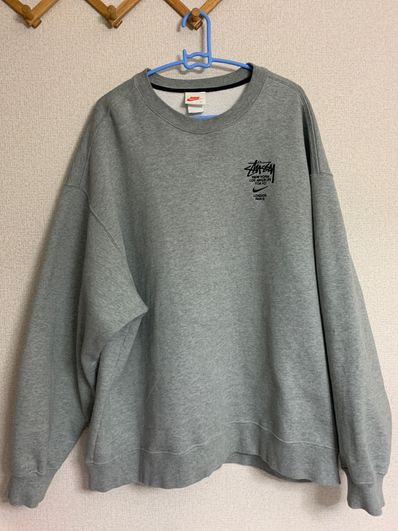 Nike x Stussy International Crewneck Sweatshirt (US Size) "Grey" DC4198-050