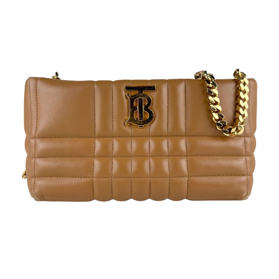 バーバリー BURBERRY ショルダーバッグ レザー キャメル レディース【中古】 z9859