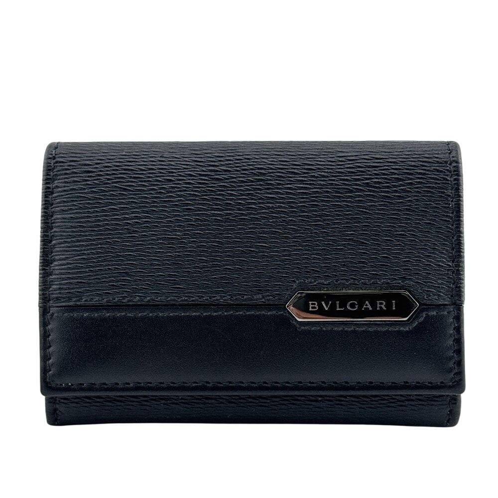ブルガリ BVLGARI コインケース セルペンティ スカリエ マン コンパクトウォレット 小銭入れ Wホック ブラック