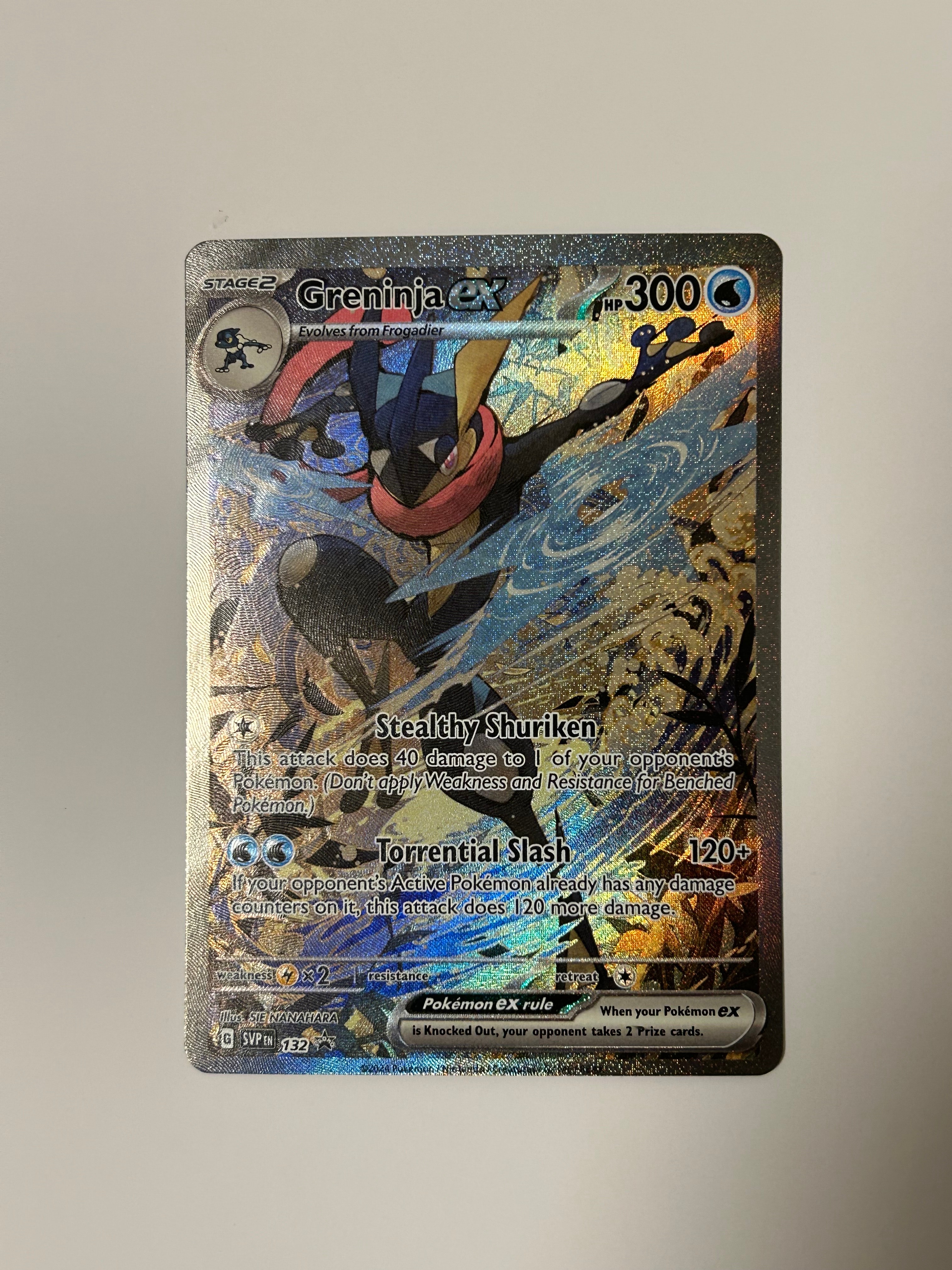 ゲッコウガex P [SVP EN 132]【英語版】(スカーレット&バイオレット「シュラウデッドフェイブル ゲッコウガex スペシャルイラストレーション コレクション」)