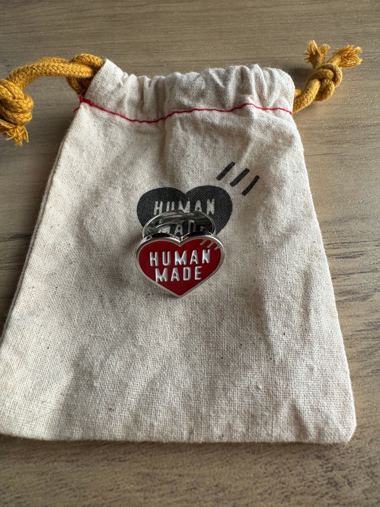 HUMAN MADE HEART RING "Silver"