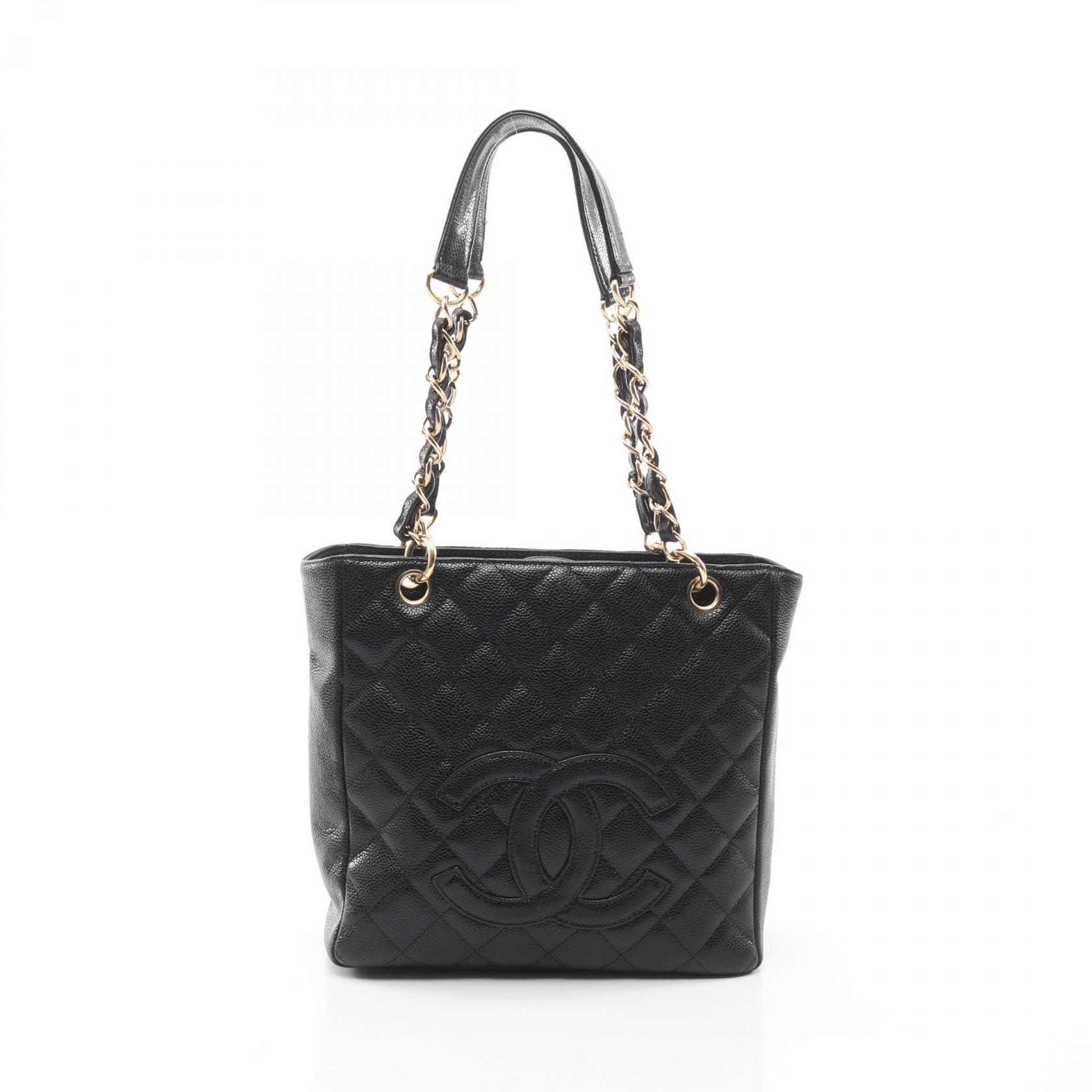 シャネル CHANEL マトラッセ PST トートバッグ バッグ キャビアスキン(グレインドカーフ) レディース ブラック系 A50994 【中古】