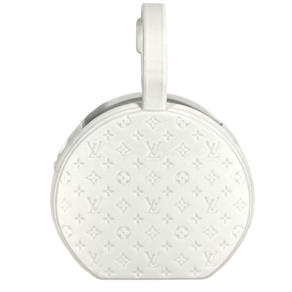 ルイヴィトン LOUIS VUITTON ヴェースポーセリン GI0576 モノグラム フラワーベース インテリア 花瓶 磁器 ホワイト