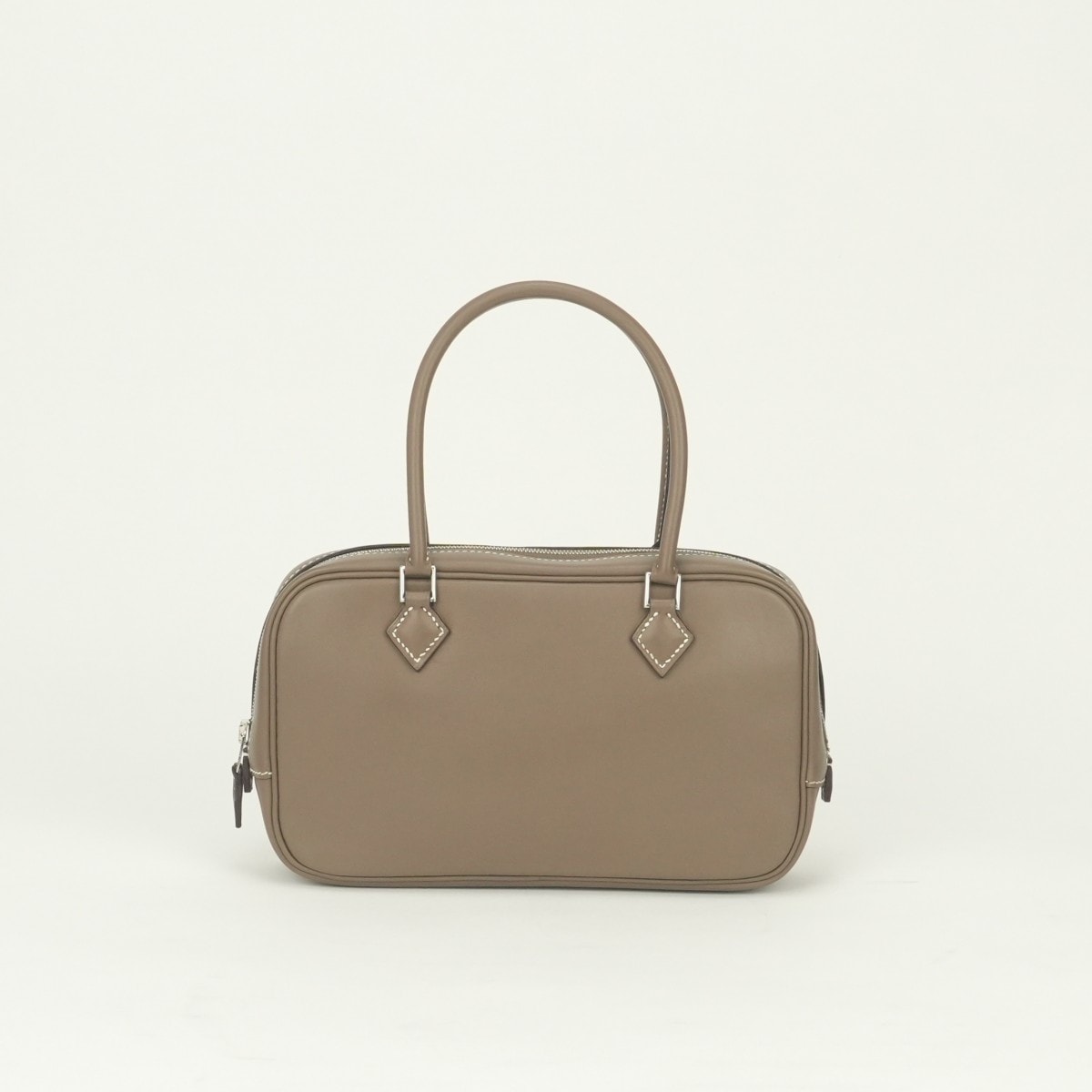 エルメス HERMES プリュムエラン ミニ22 プリュム エラン ミニ 22 バッグ トートバッグ スイフト エトゥープ Etoupe グレー Grayベージュ Beige シルバー金具 ヴォースイフト ハンドバッグ