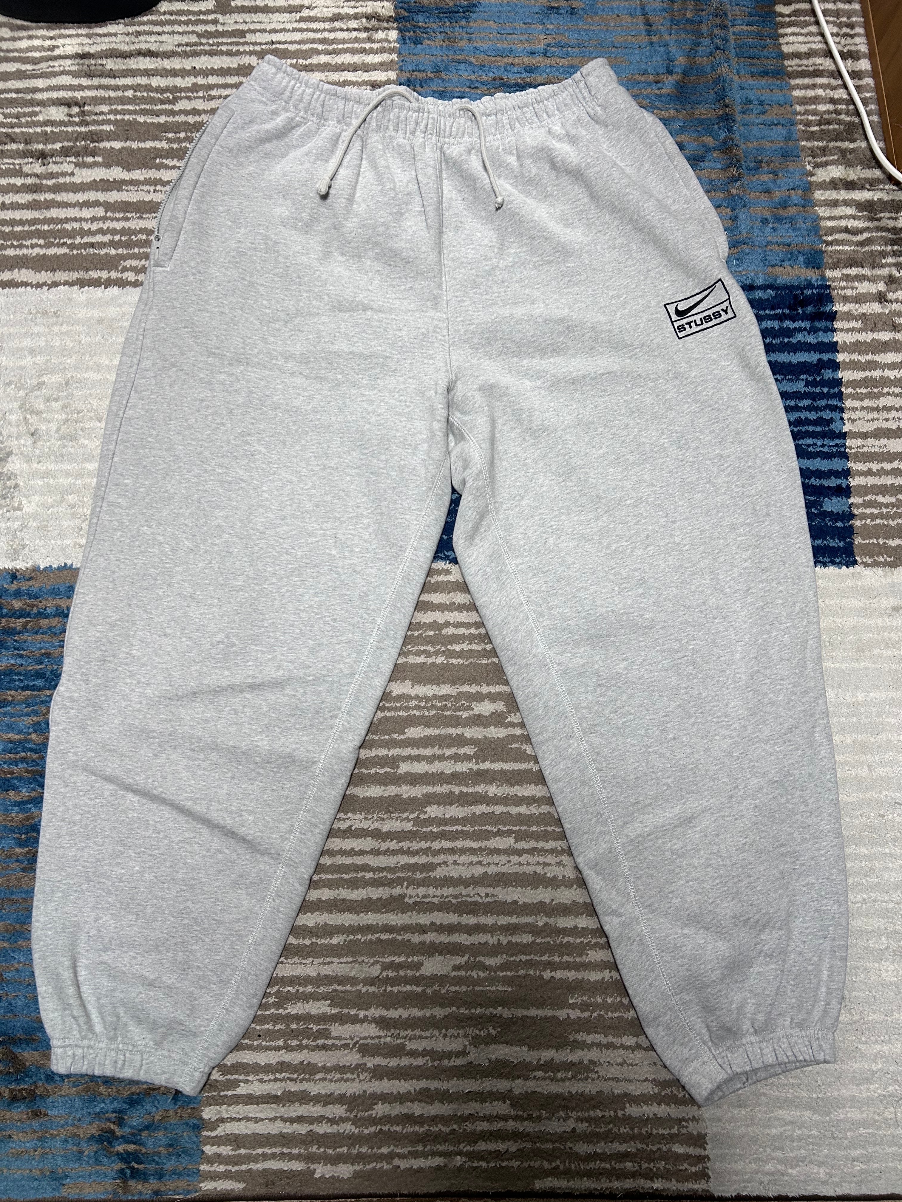 Stussy x Nike Fleece Pant "Grey Heather" (Asia Size) FN5232-050