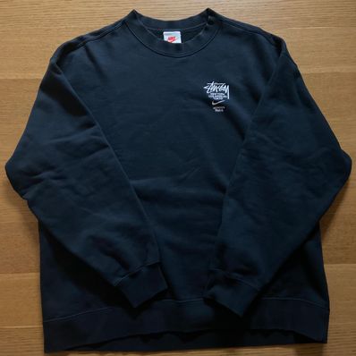 Nike x Stussy International Crewneck Sweatshirt (US Size) "Black" DC4198-010