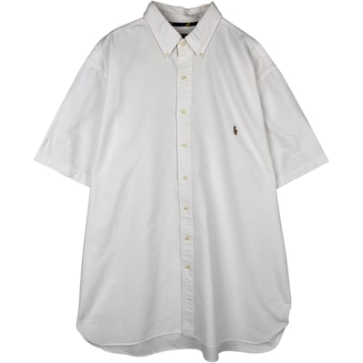 古着 ラルフローレン Ralph Lauren CLASSIC FIT クラシックフィット 半袖 ボタンダウンシャツ メンズXL相当/eaa633123