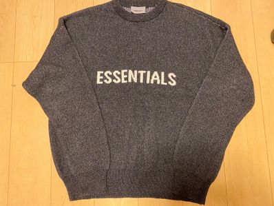FEAR OF GOD ESSENTIALS Knit Sweater "Dark Black Melange"