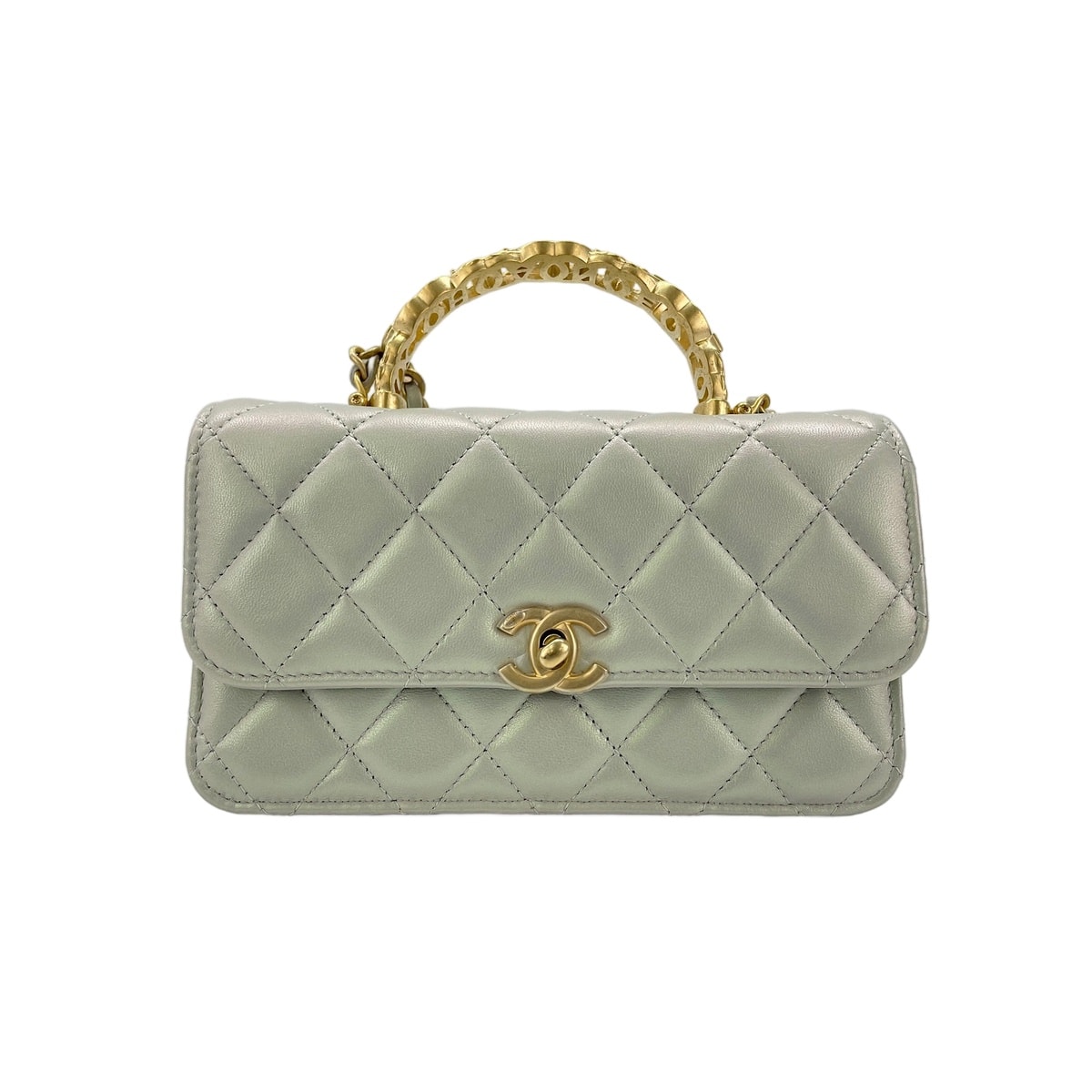 シャネル CHANEL ラムスキン 2WAYマトラッセ ハンドバッグ【中古】