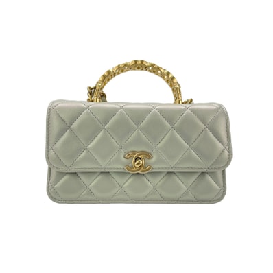 シャネル CHANEL ラムスキン 2WAYマトラッセ ハンドバッグ【中古】