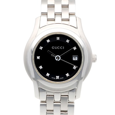 グッチ 腕時計 時計 ステンレススチール 5500L クオーツ レディース 1年保証 GUCCI 中古