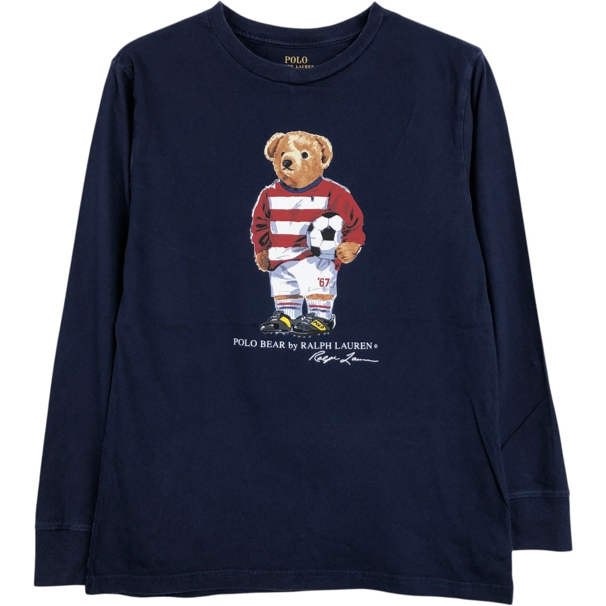 古着 ラルフローレン Ralph Lauren POLO RALPH LAUREN ポロベア ロングTシャツ ロンT レディースS相当/eaa680500