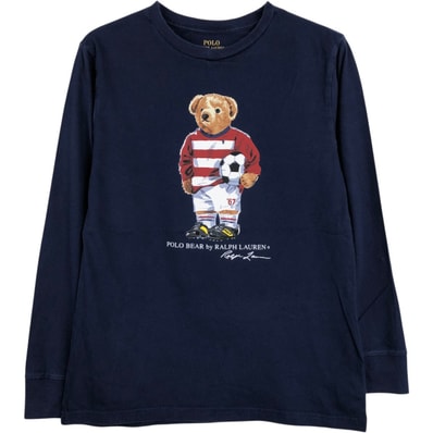 古着 ラルフローレン Ralph Lauren POLO RALPH LAUREN ポロベア ロングTシャツ ロンT レディースS相当/eaa680500