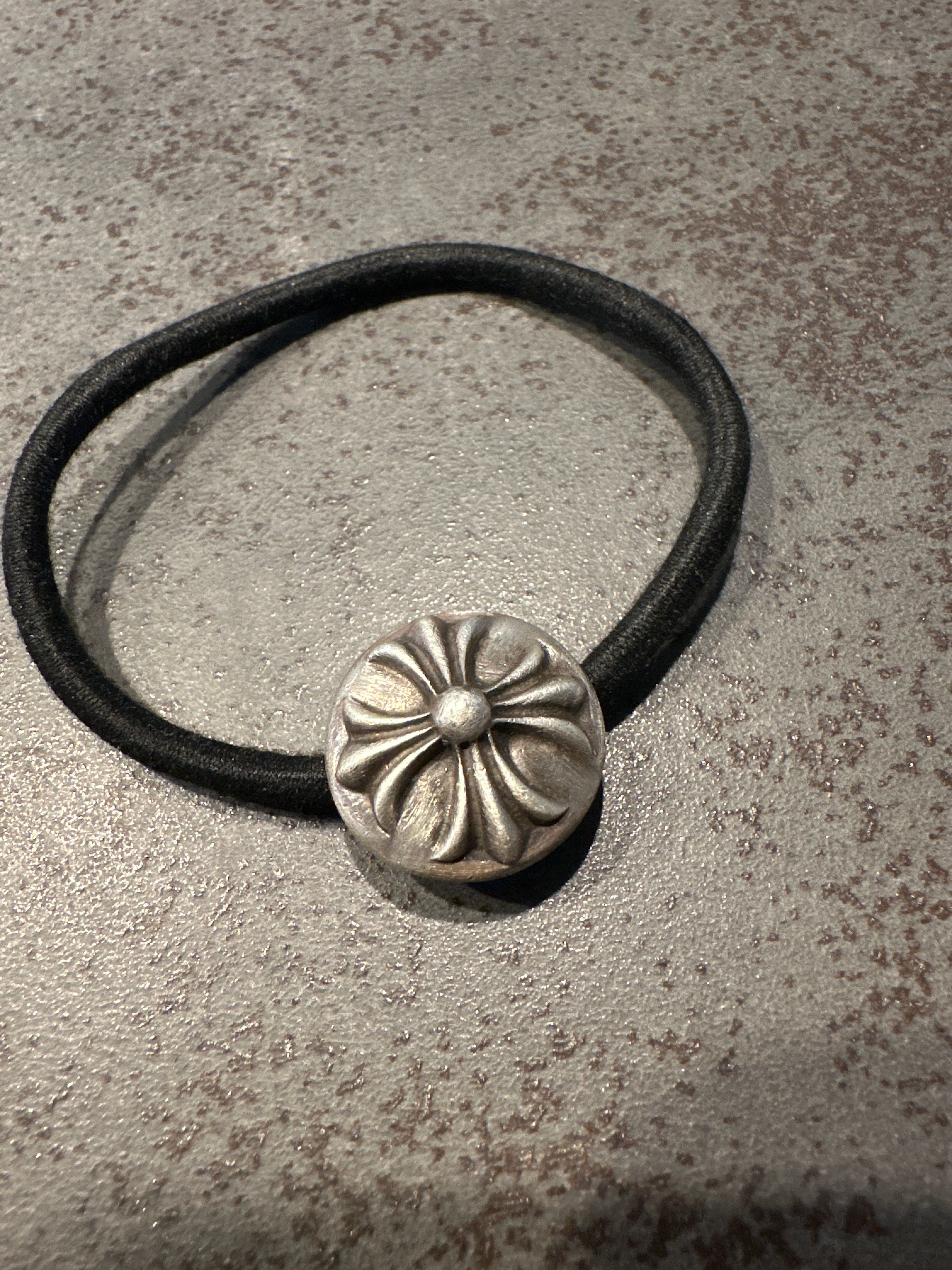 Chrome Hearts Hair Band # 2 Cross Bracelet "Black"