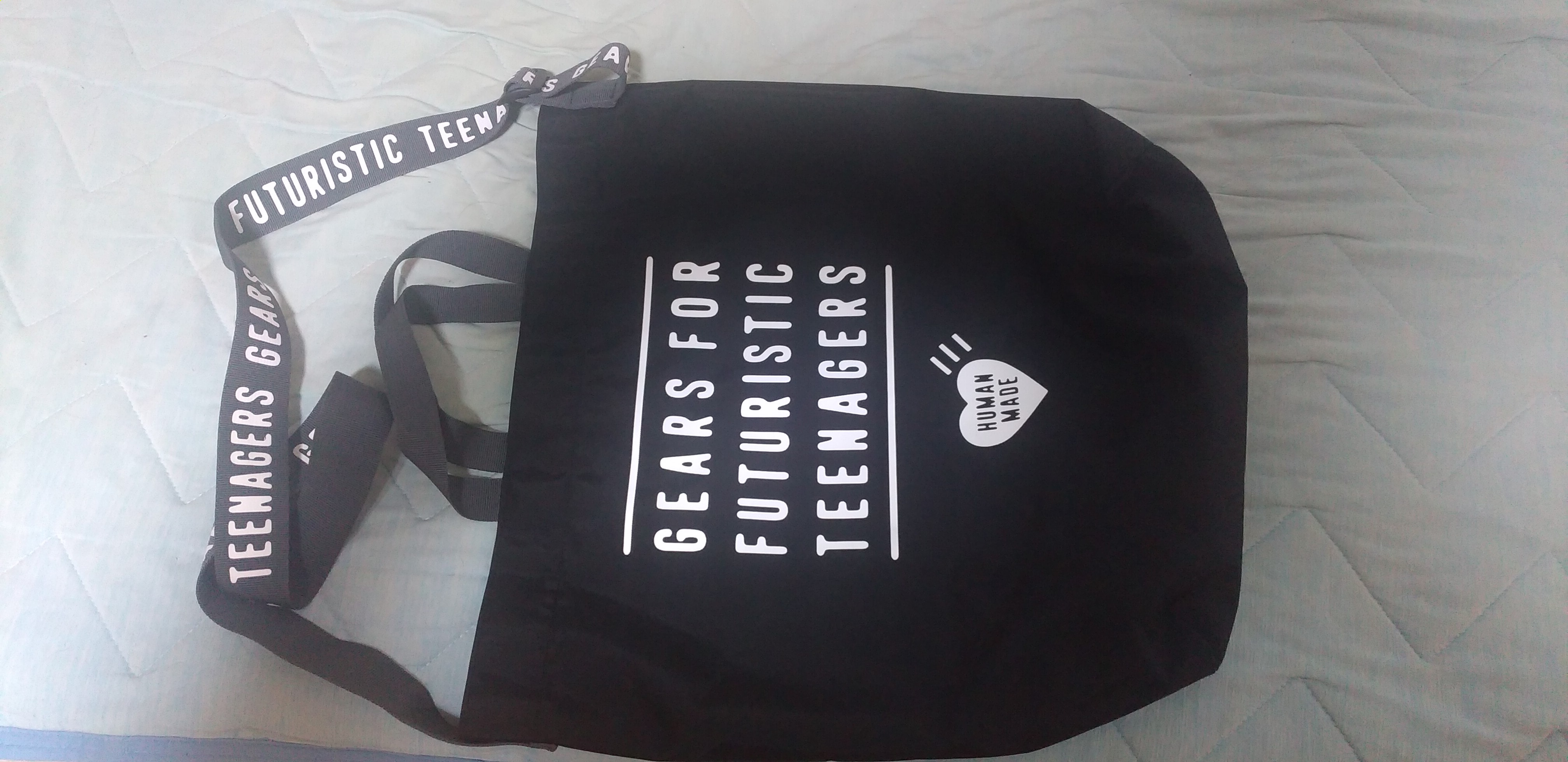 HUMAN MADE Shoulder Tote Bag "Black"